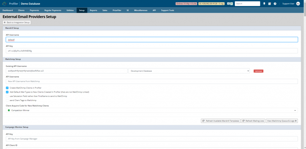 3rd party integration screenshot
