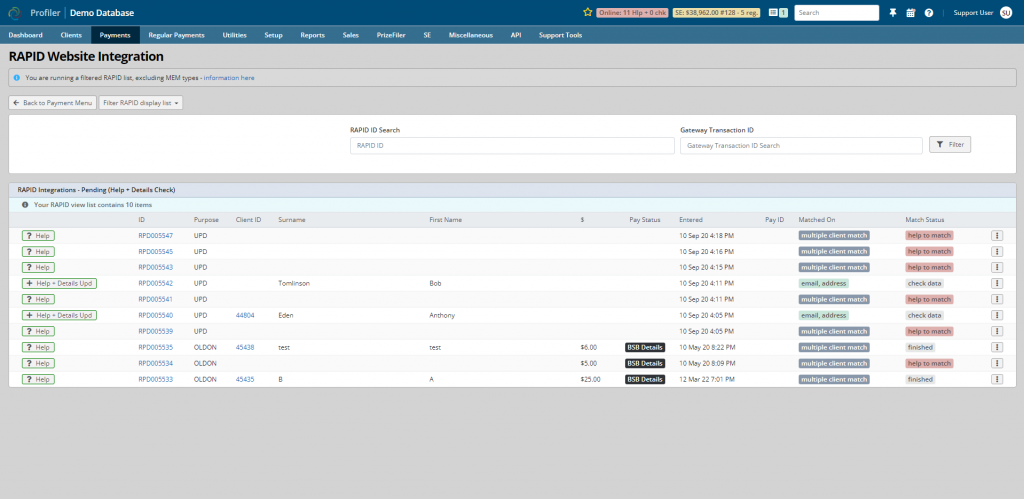 Website screenshot